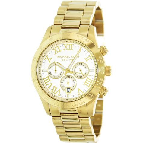 michael kors gold tone watch men|Michael Kors chronograph gold.